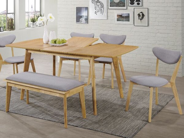 Oferta Masa de dining cu blat in decor stejar BRANDO 120(160)x80, extensibila II. calitate