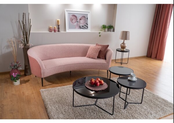 Set mese de cafea Culoare Gri / Negru, ARTEMIDA