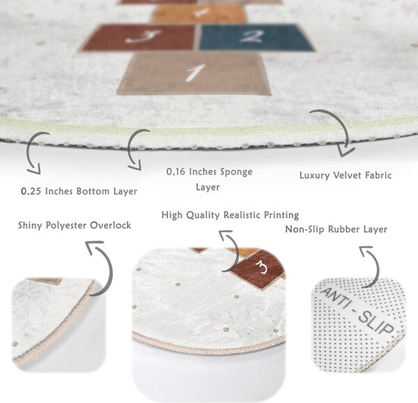 Covor pentru copii crem ø 120 cm Comfort – Mila Home