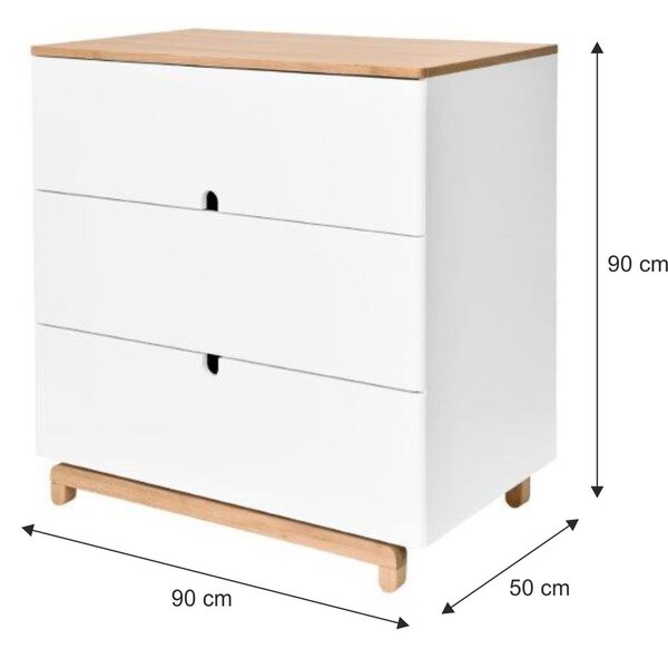 Comoda pentru camera copii Culoare Alb, NOMI