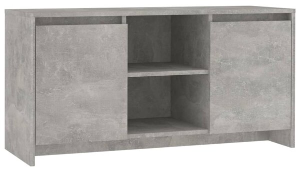 Comodă TV, gri beton, 102x37,5x52,5 cm, PAL