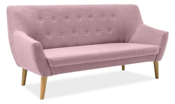 Canapea 3 locuri culoare roz AMBER 3