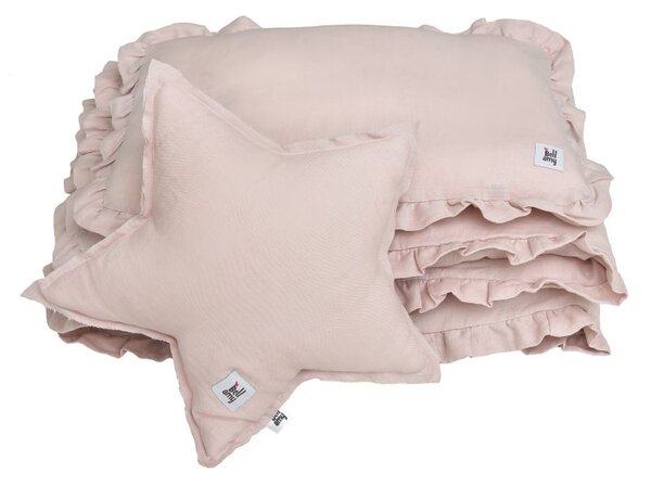 Lenjerie de pat pentru patut, DUSTY PINK, marimea M