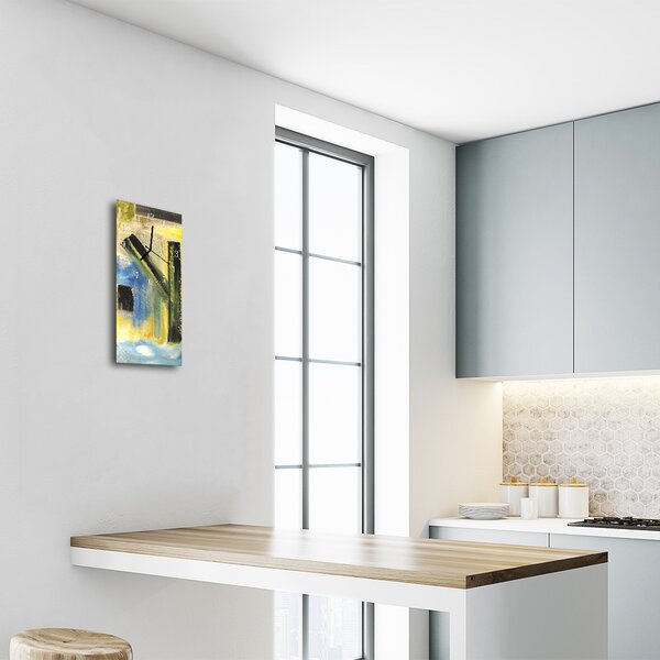 Ceas de perete din sticla vertical Culoare Art model