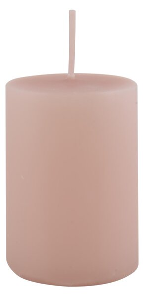 IB Laursen Lumanare decorativa cilindrica roz, ROSE QUARTZ 6cm
