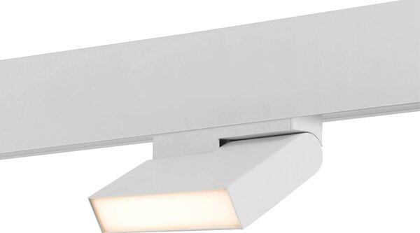 Proiector pentru sina magnetica orientabil FOLD10 ALB LED LUXON