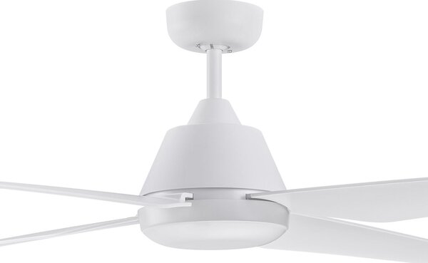 Ventilator de tavan cu LED Aria, alb, silențios, 122 cm - Beacon Beacon Lighting, Aria, Alb, Camera de zi, Plastic, Modern