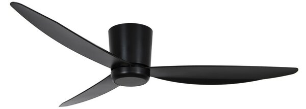Ventilator de tavan cu lumină, negru, 137 cm, silențios, Beacon Beacon Lighting, Array, reglabil, Negru, Camera de zi, Plastic, Modern