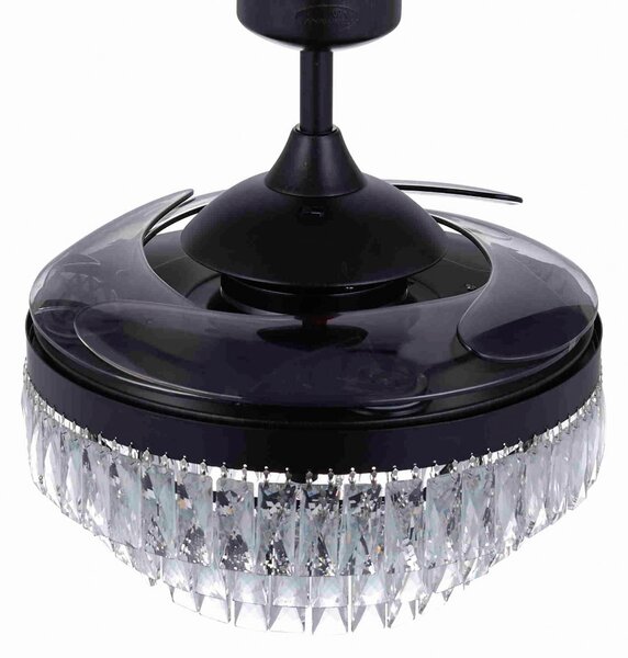 Ventilator de tavan Fanaway Veil cu lumină, negru, silențios, model Beacon Beacon Lighting, Fanaway Veil, Negru, Camera de zi, Plastic