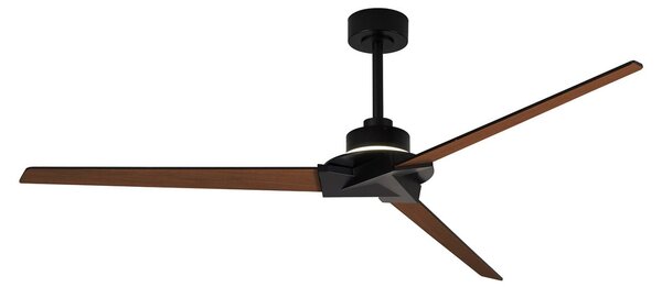Ventilator de tavan cu LED-uri Brisa, negru/lemn, DC, silențios - Mantra Mantra Iluminación, Brisa, reglabil, Negru, Baie, Lemn, Modern