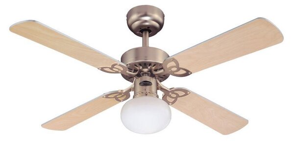 Ventilator de tavan cu lumină Vegas, aluminiu și lemn, silențios, Westinghouse Westinghouse, VEGAS, Lemn, Camera de zi, Lemn, Modern