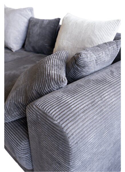 KONDELA Canapea foarte spaţioasă, gri/gri deschis/bej, GILEN BIG SOFA