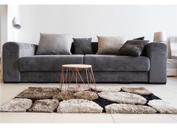 KONDELA Canapea foarte spaţioasă, gri/gri deschis/bej, GILEN BIG SOFA