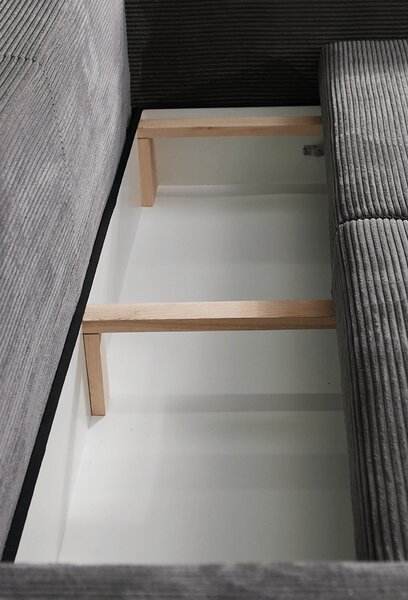 KONDELA Canapea foarte spaţioasă, gri/gri deschis/bej, GILEN BIG SOFA