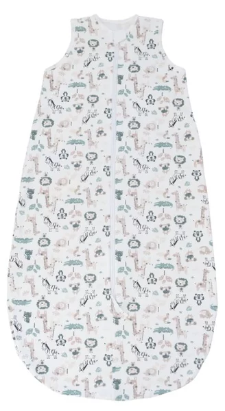 Sac de dormit copii ajustabil din material flausat 0-18 luni Kidizi Safari, 1 tog