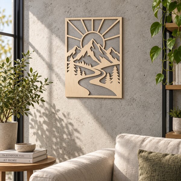 Placă decorativă Munte Răsărit, 24 x 32 cm | NOOT
