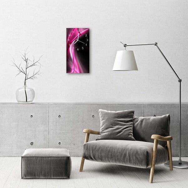 Ceas de perete din sticla vertical Culoare art abstracție