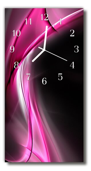 Ceas de perete din sticla vertical Culoare art abstracție