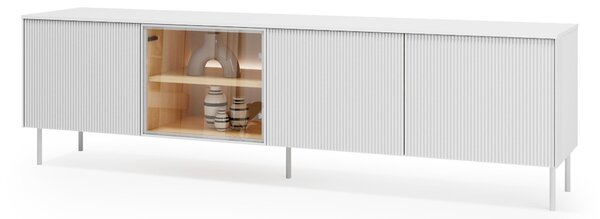 Comodă TV Mirbelo 107Alb, Stejar, 20x6x4cm