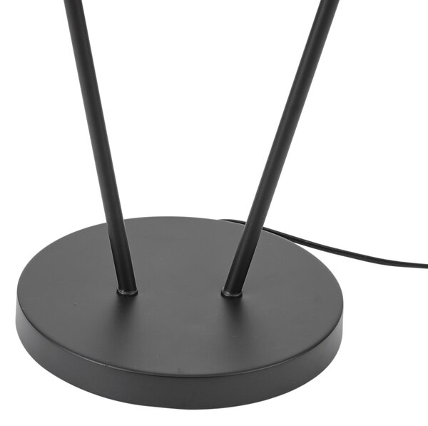 Lampă de podea modernă neagră cu 2 lumini GU10 35mm - Thomas