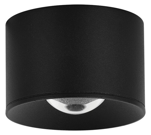 Zambelis Spot LED pentru exterior, S131, Ø 8 cm, negru nisip, Negru, Metal, Modern