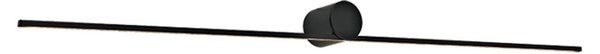 Zambelis LED baie lumina de perete 20145 nisip negru lățime 60 cm, Negru, Baie, Metal, Modern