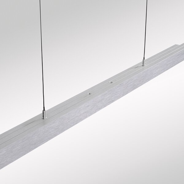 Paul Neuhaus lampă suspendată LED Adriana Comfort Lift, aluminiu, CCT, reglabil, Metalic, Camera de zi / sufragerie, Aluminiu, Modern