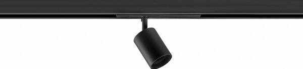 Ivela Spot pe șină Nanoperfetto negru PWM 48 V 38° 3.000 K, reglabil, Negru, Hol, Aluminiu, Modern