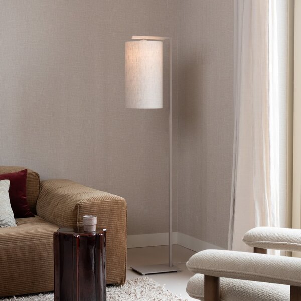 IT´S ABOUT ROMI IT'S Lampadar Boston, Ø25cm, gri deschis/culoarea nisipului, Bej, Camera de zi / sufragerie, Țesătură / Textil, Modern