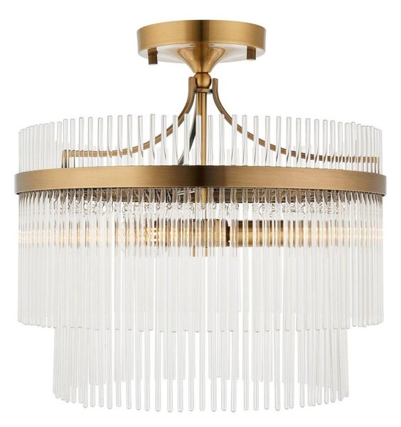 Lustră aplicată Endon 112575 MARIETTA 3xE14/7W/230V alamă/transparent