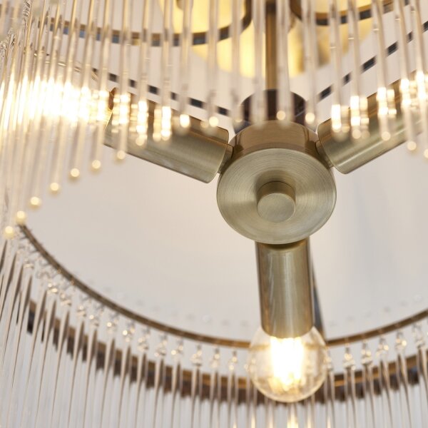 Lustră aplicată Endon 112575 MARIETTA 3xE14/7W/230V alamă/transparent