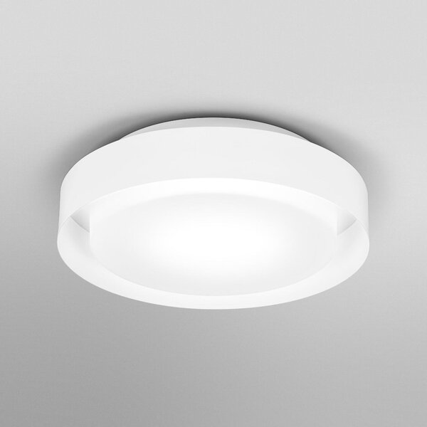 OSRAM Plafonieră ORBIS MADRID, albă, Ø 29 cm, metal/sticlă, reglabil, Alb, Camera de zi / sufragerie, Metal, Modern