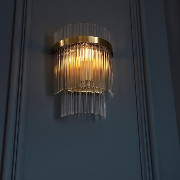 Aplică Endon 99168 MARIETTA 1xE14/6W/230V alamă/transparent