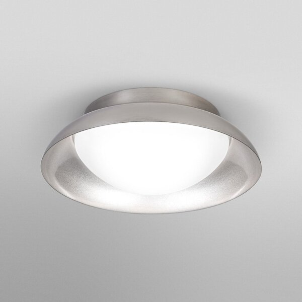 OSRAM Plafonieră ORBIS Milan, nichel, Ø 31 cm metal/sticlă, reglabil, Metalic, Camera de zi / sufragerie, Metal, Modern
