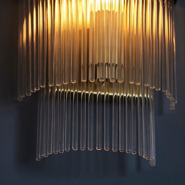 Aplică Endon 99168 MARIETTA 1xE14/6W/230V alamă/transparent