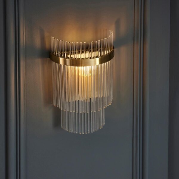 Aplică Endon 99168 MARIETTA 1xE14/6W/230V alamă/transparent