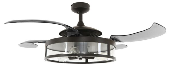 Ventilator de tavan Fanaway Classic cu lumină, negru, silențios, Beacon Beacon Lighting, Fanaway Classic, Gri, Camera de zi, Plastic, Modern