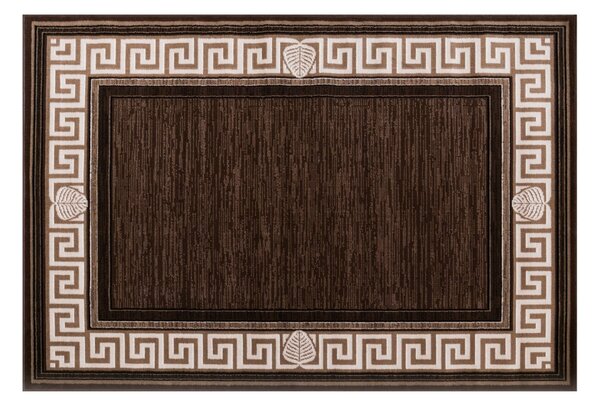 Covor Sufragerie Dormitor, Model Luna 1825 12, Dreptunghiular, Maro Maro, Dreptunghi, 60x110