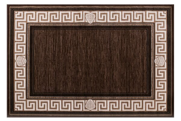 Covor Sufragerie Dormitor, Model Luna 1825 12, Dreptunghiular, Maro Maro, Dreptunghi, 50x80