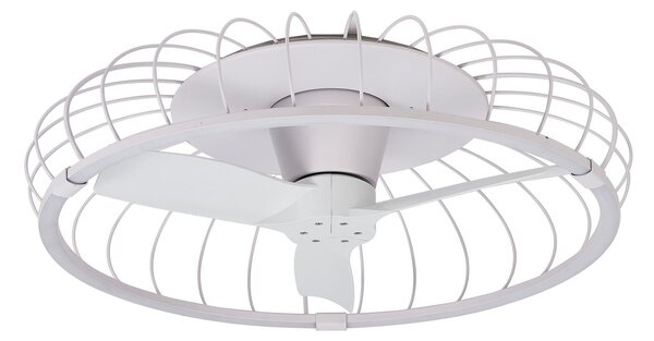 Ventilator de tavan Nature cu LED, alb, aplicație CCT, Ø 79 cm - Mantra Mantra Iluminación, Nature, reglabil, Alb, Camera de zi, Plastic