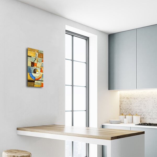 Ceas de perete din sticla vertical Culoare Art model