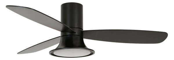 Ventilator de tavan Flusso cu lumină, negru, 132 cm, silențios, model Beacon Beacon Lighting, Flusso, reglabil, Negru, Camera de zi, Lemn, Modern