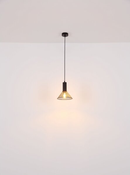 Lustră pe cablu JEDD 1xE27/60W/230V negru Globo 15648H1