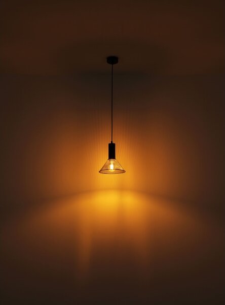 Lustră pe cablu JEDD 1xE27/60W/230V negru Globo 15648H1