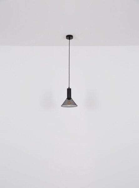 Lustră pe cablu JEDD 1xE27/60W/230V negru Globo 15648H1