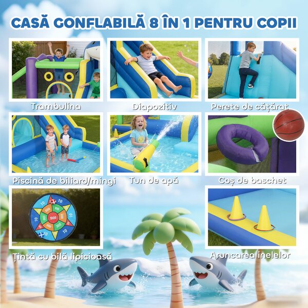 AIYAPLAY castel gonflabil | Aosom Romania