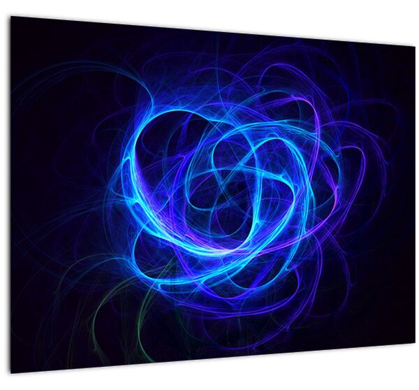 Tabloul cu ghem albastru abstract (70x50 cm)