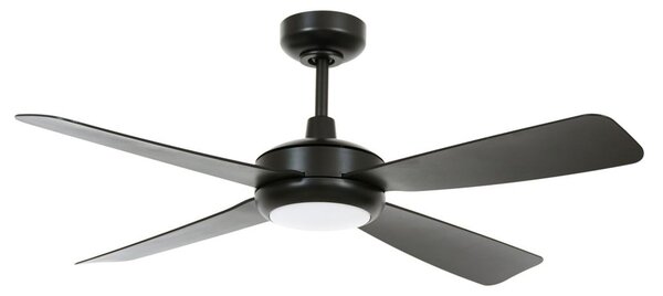 Ventilator de tavan Slipstream cu lumină, negru, silențios - Beacon Beacon Lighting, Slipstream, reglabil, Negru, Camera de zi, Plastic, Modern