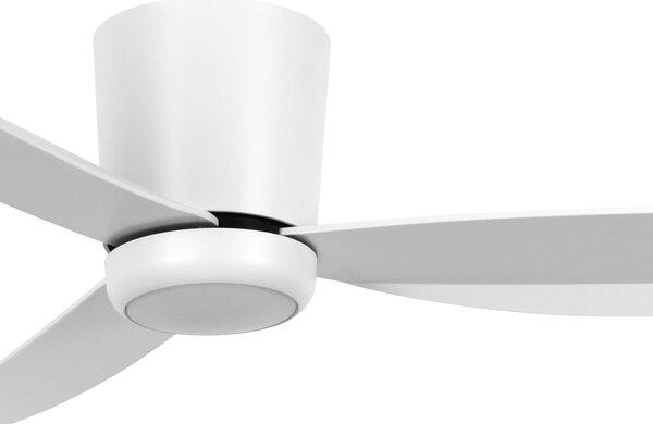 Ventilator de tavan cu lumină, alb, 137 cm, silențios - Beacon Beacon Lighting, Array, reglabil, Alb, Camera de zi, Plastic, Modern