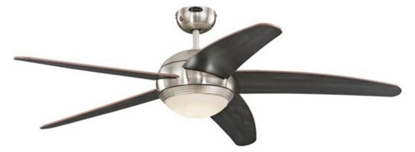Ventilator de tavan cu LED-uri Bendan, crom/lemn, silențios - Westinghouse Westinghouse, Bendan, reglabil, Lemn, Camera de zi, Lemn, Modern